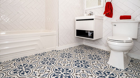 bathroom tiles installation