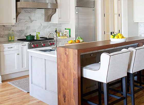 Expanded Kitchen Island - Dining Room Remodeling in Seattle