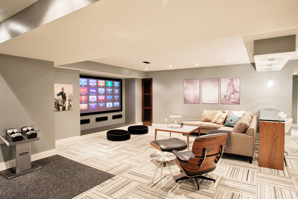 living room entertainment space